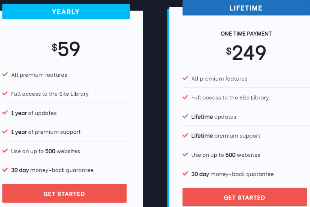 GeneratePress Pricing Plans