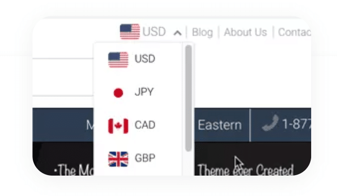 Shoptimized Currency switcher