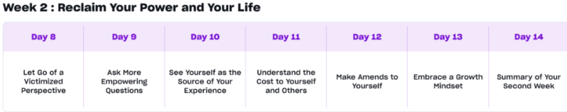 Week 2 Reclaim Your Power and Your Life