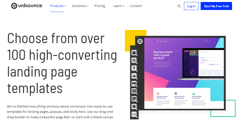 unbounce high converting rate