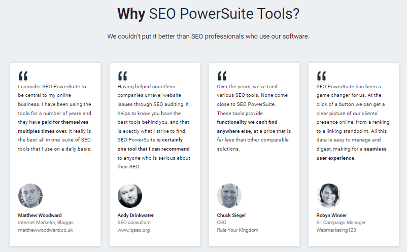 why seo powersuite tools