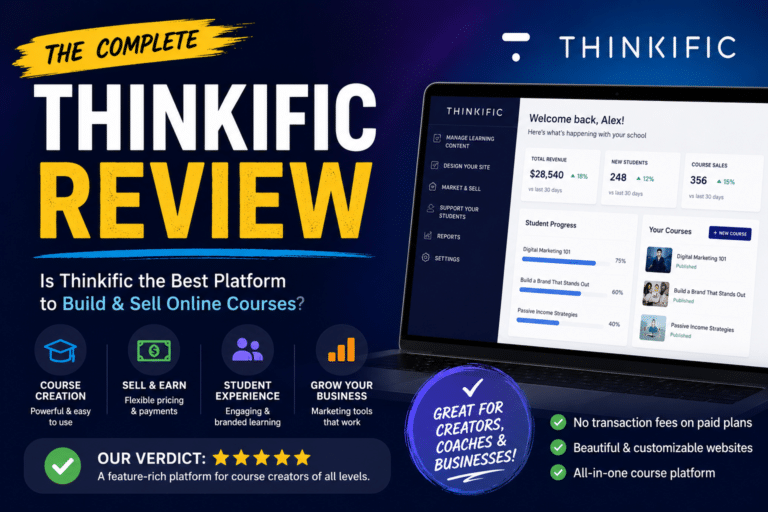 Thinkific Review 2026: Pricing, Features & Honest Verdict